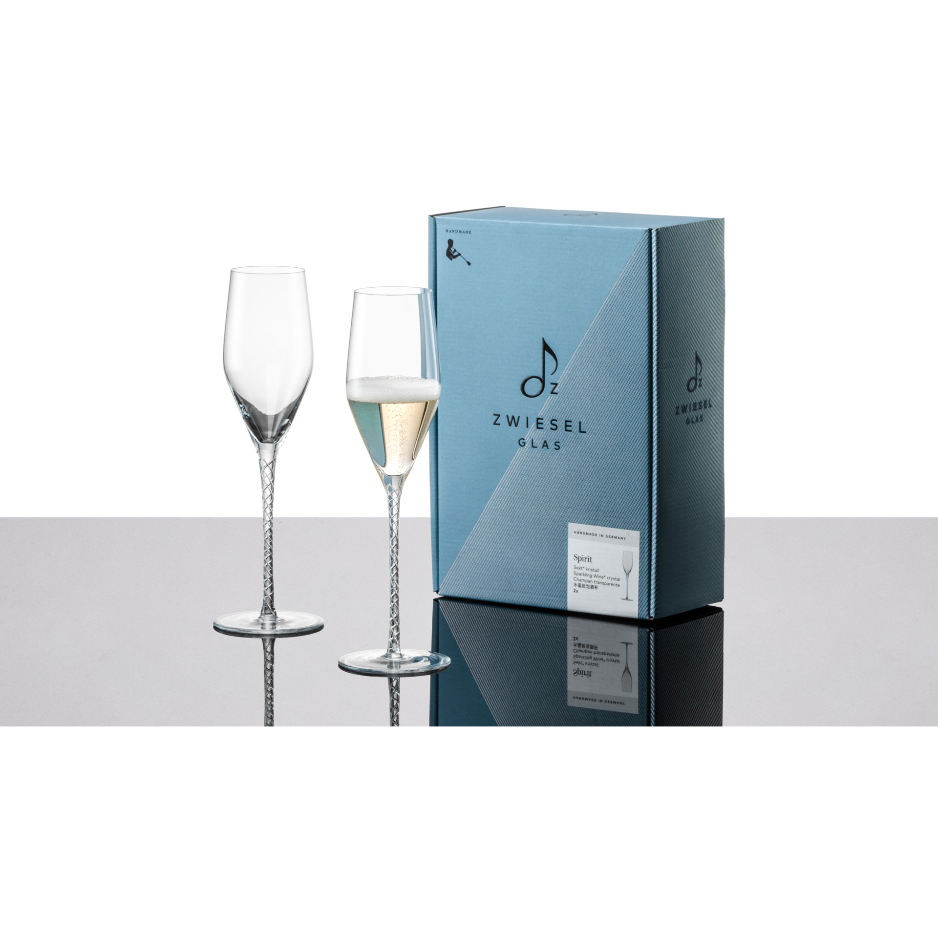 Zwiesel Handmade – Sklenice na šampaňské 254 ml, sada 2 ks SPIRIT | SH-121618