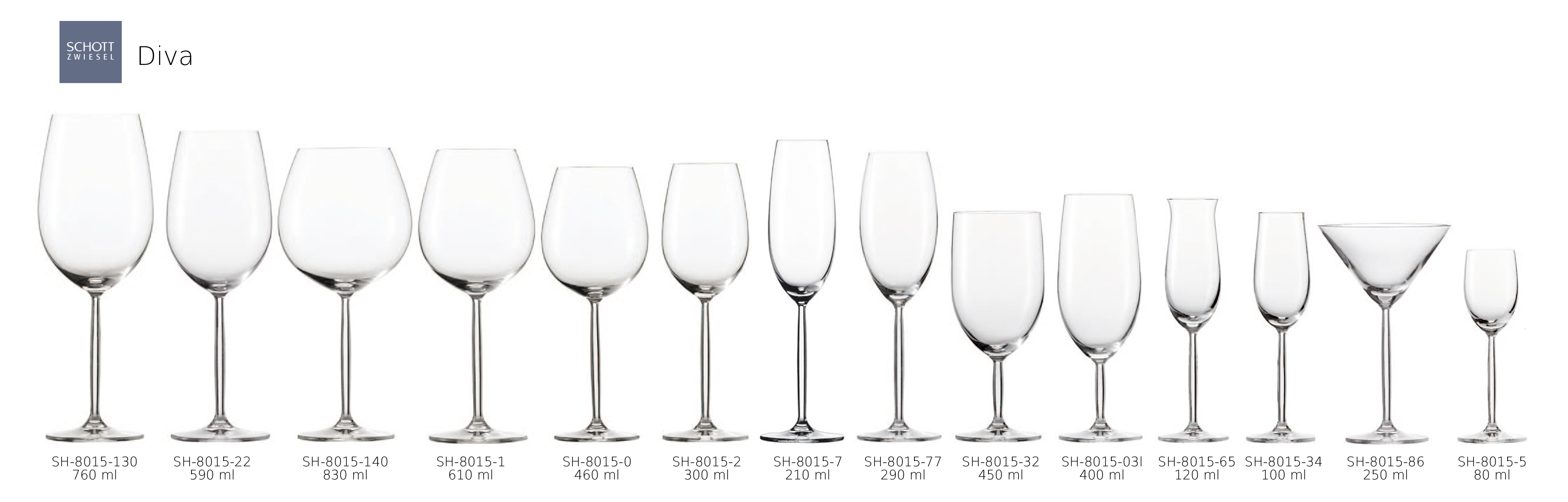 Zwiesel Glas – Sklenice na vodu / červené víno 613 ml DIVA | SH-8015-1-6