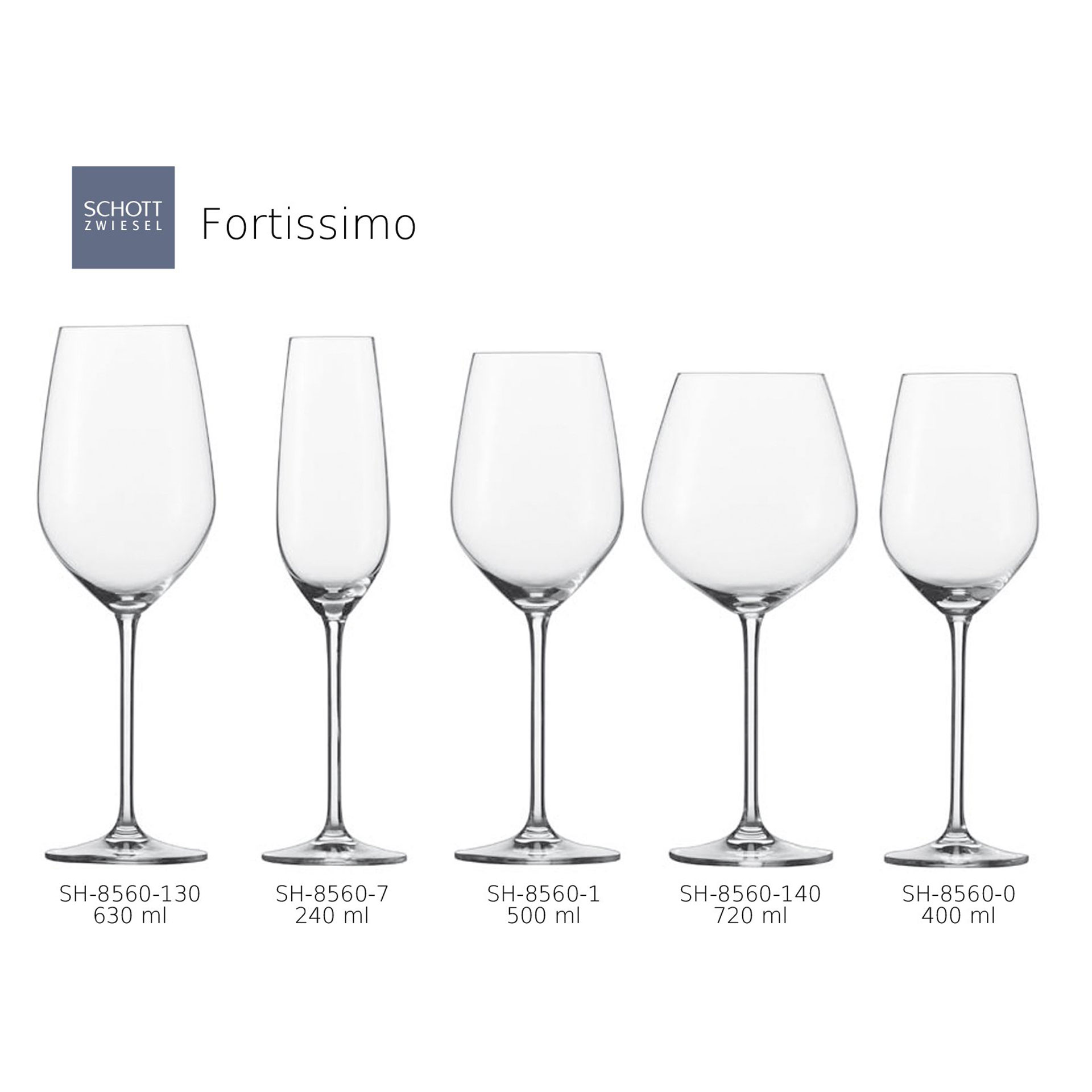 Zwiesel Glas – Sklenice Bordeaux 650 ml FORTISSIMO | SH-8560-130-6