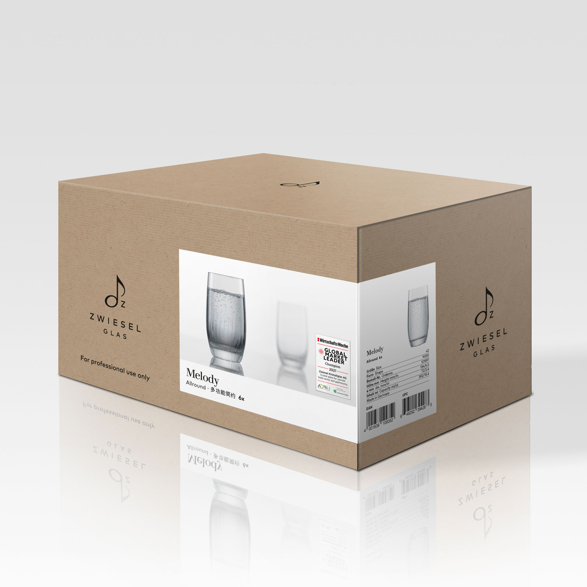 Zwiesel Glas – Vysoká sklenice 392 ml MELODY | SH-9030-42-6
