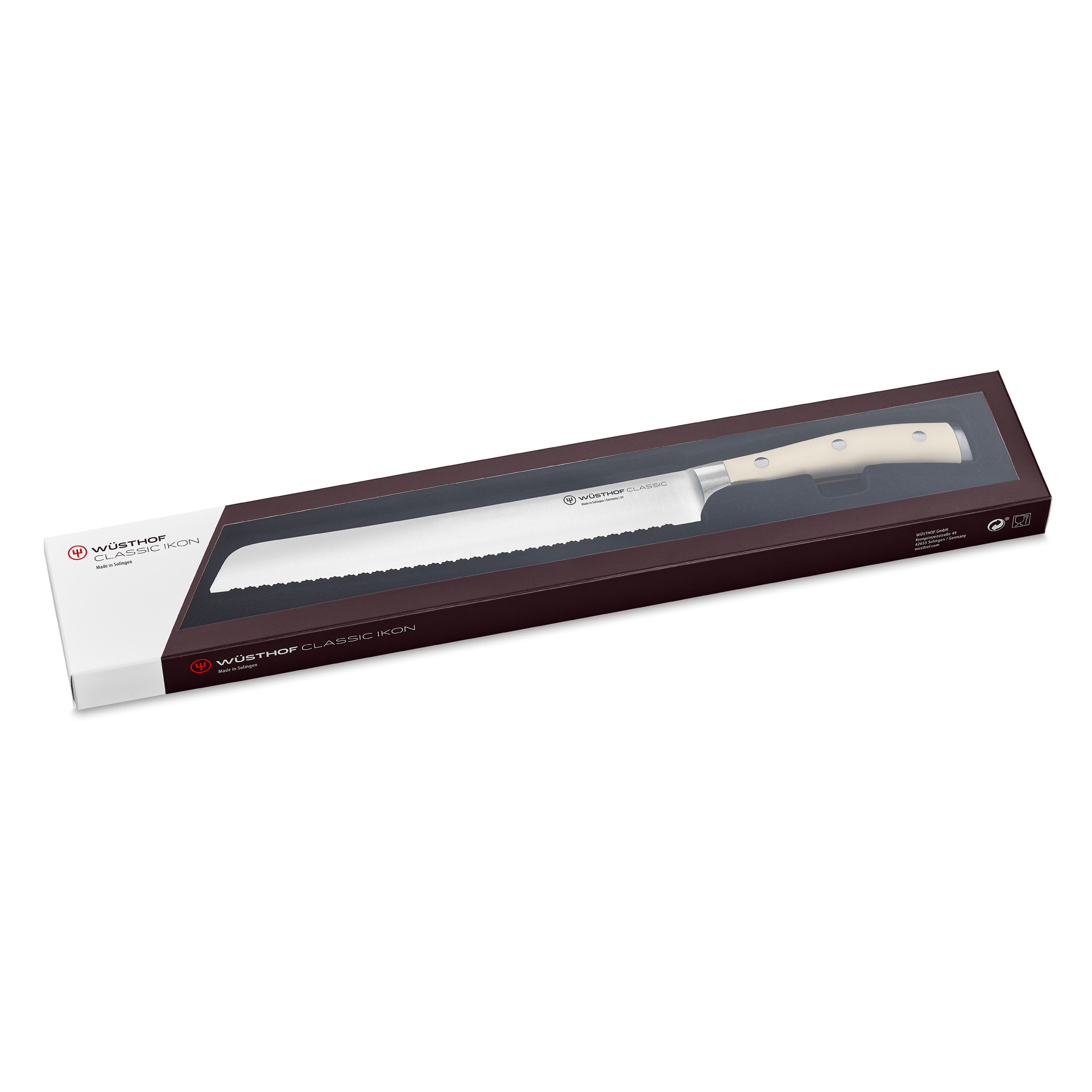 Wüsthof Classic Ikon Creme – nůž na chleba s dvojitým zoubkováním 23 cm | W-1040431123