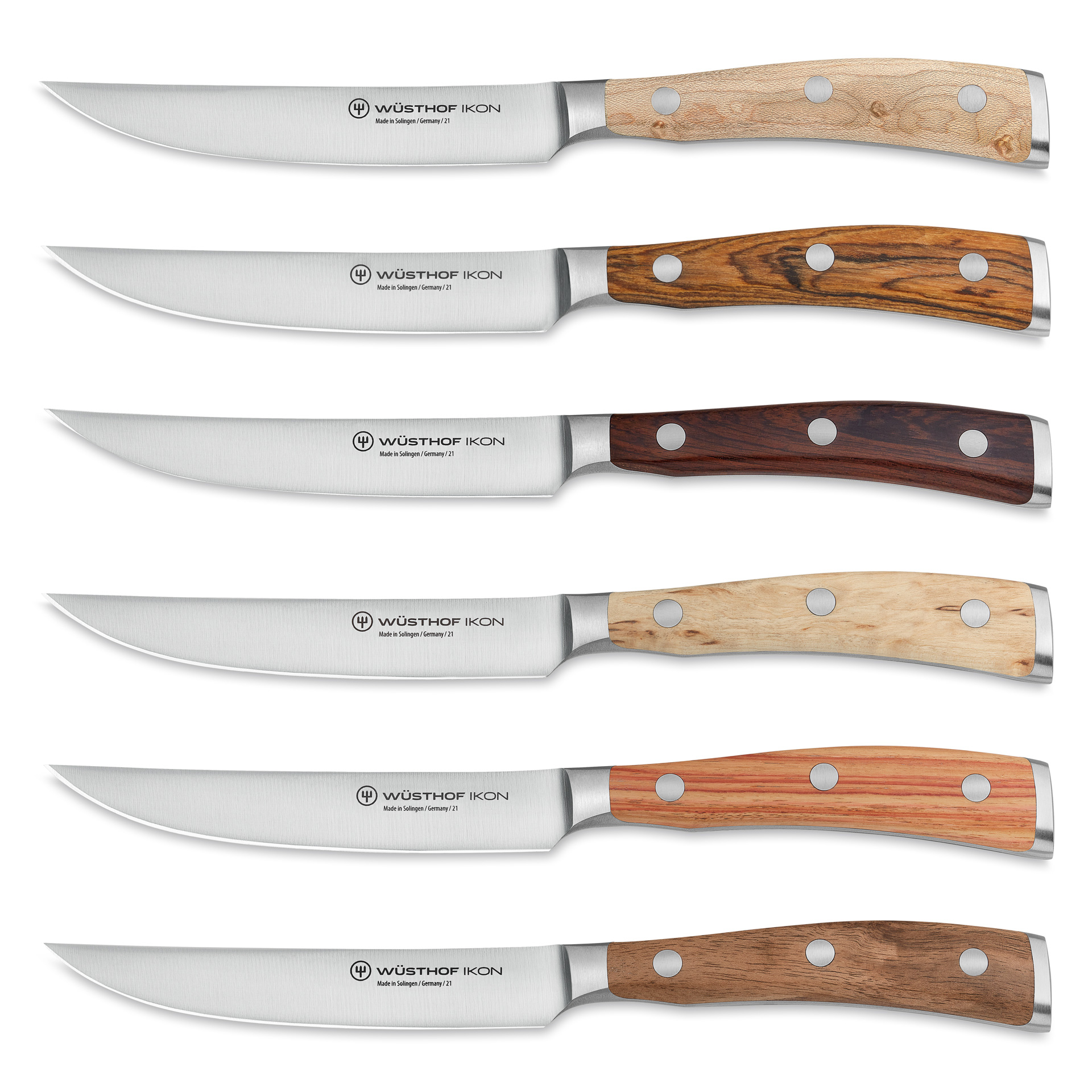 Wüsthof Ikon – sada 6 steakových nožů 12 cm v koženém pouzdře | W-1060560601