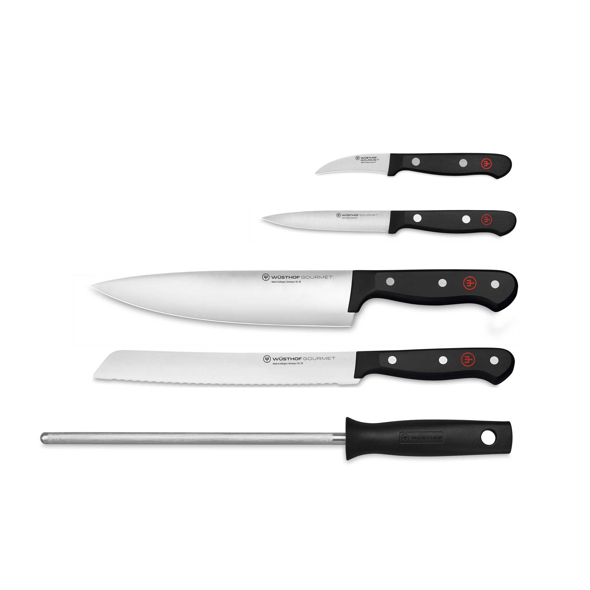 Wüsthof Gourmet – blok s 5 noži | W-1095070505