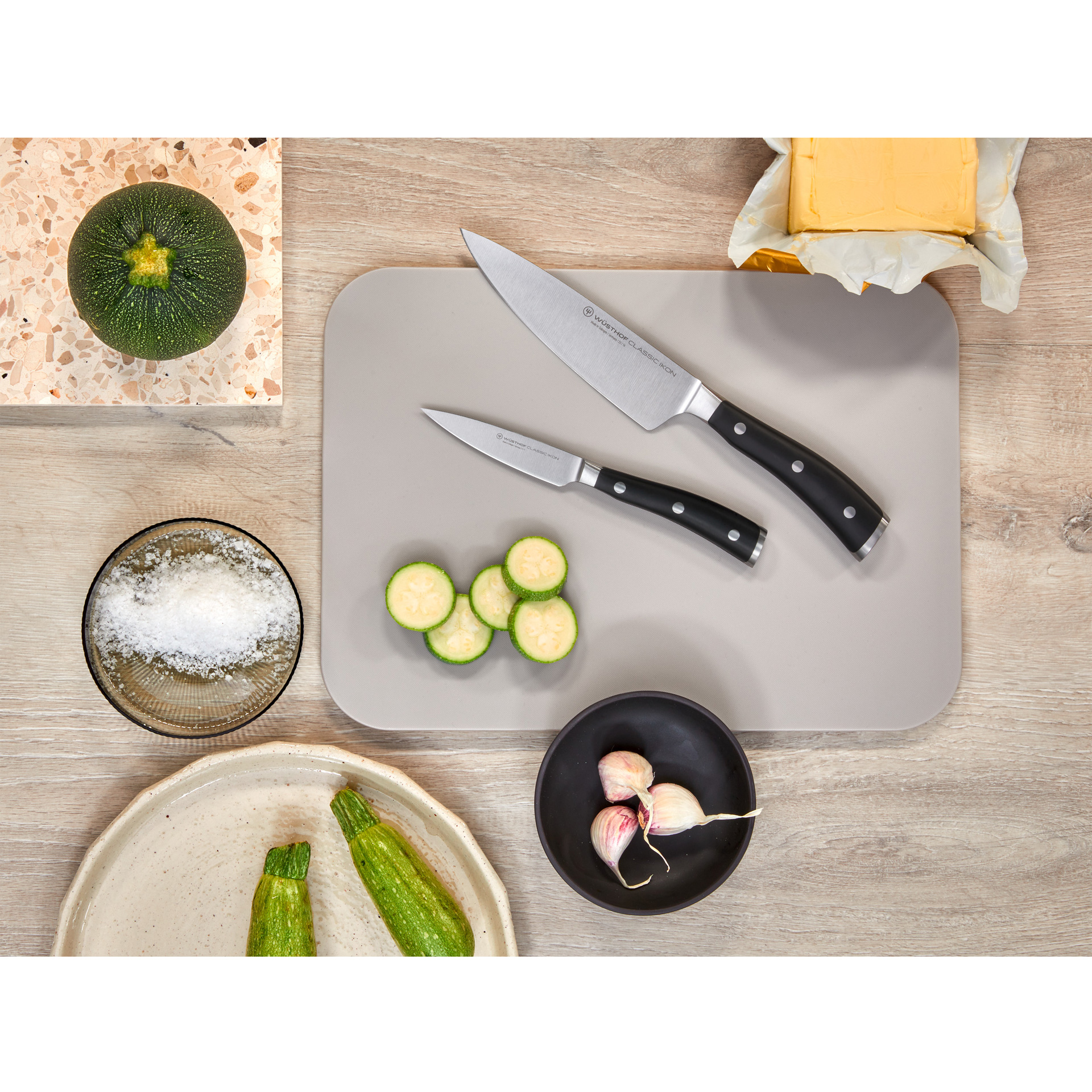Wüsthof Classic Ikon – sada: nůž šéfkuchařský 20 cm a nůž na zeleninu 9 cm | W-1120360205