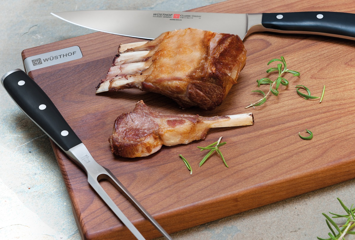 Wüsthof Classic Ikon – sada: nůž na maso 20 cm a vidlice na maso 16 cm | W-1120360207