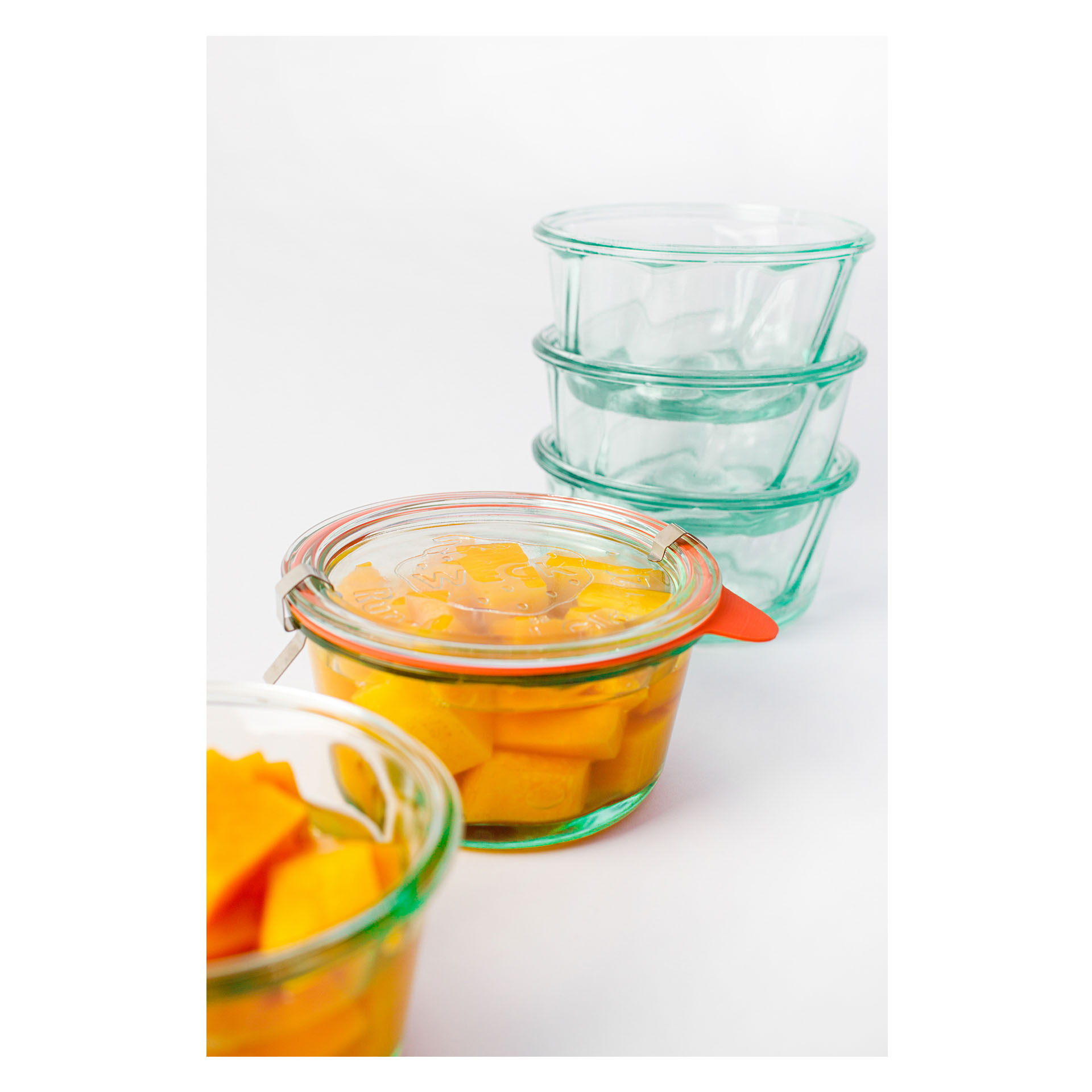 WECK BAKERY sklenice 450 ml – sada 6 ks, Ø 120 mm, výška 64 mm (WE-564-120)