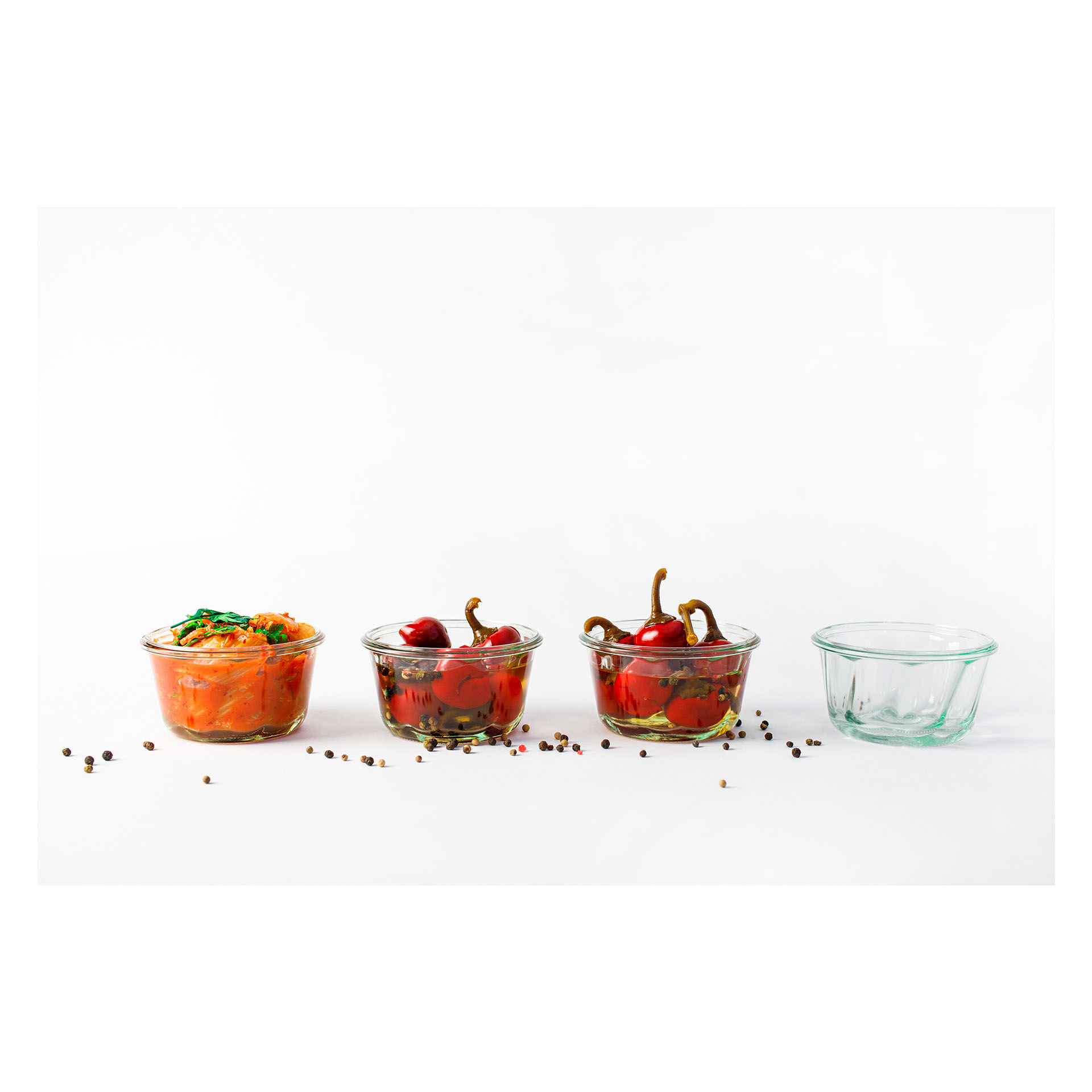 WECK BAKERY sklenice 280 ml – sada 6 ks, Ø 100 mm, výška 58 mm (WE-568-100)
