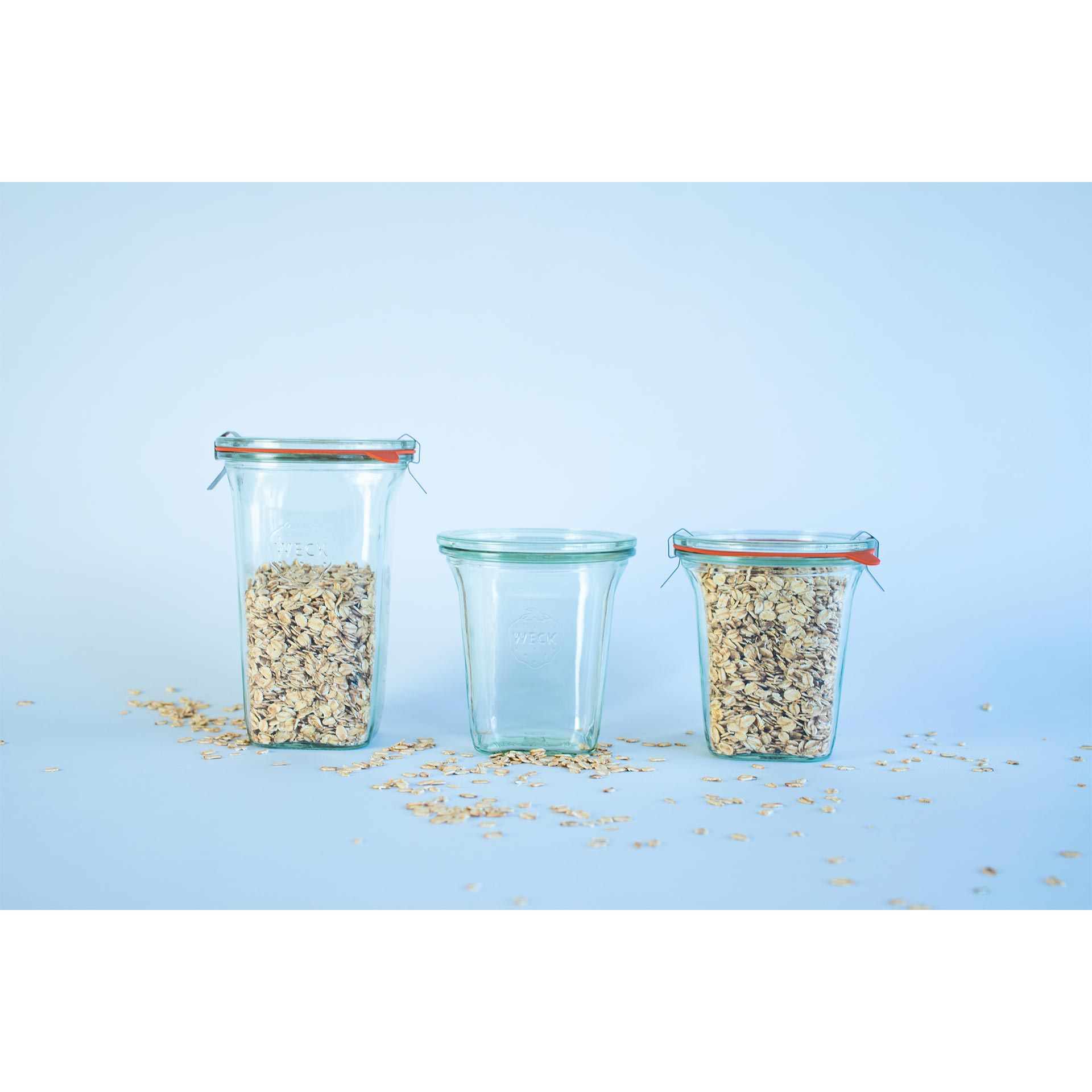 Zavařovací sklenice WECK Quadro 545 ml, set 6 ks