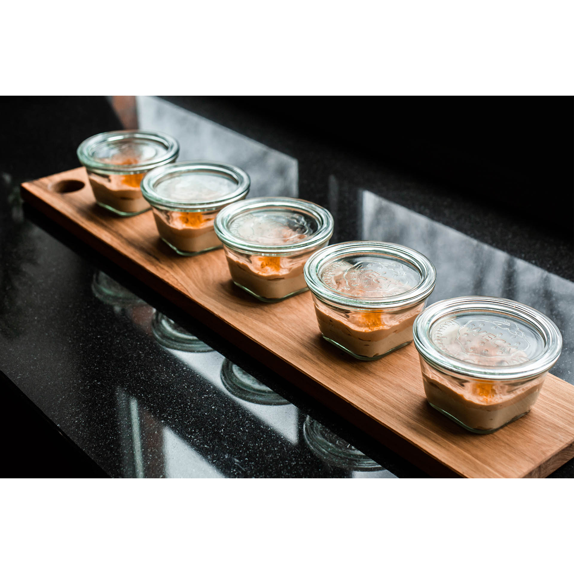 Zavařovací sklenice WECK Quadro 290 ml s víčkem, set 6 ks