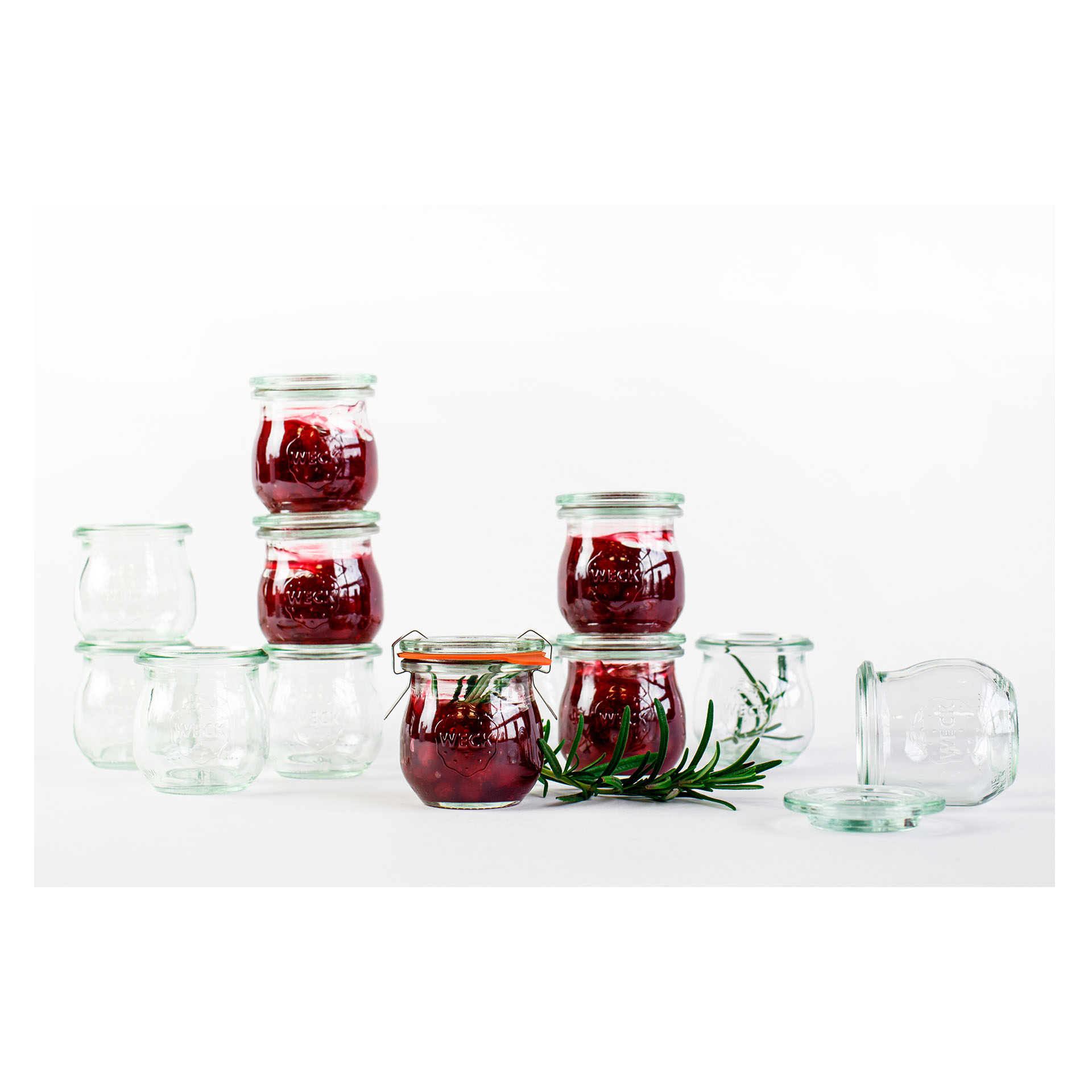 WECK Tulip sklenice 75 ml – 12 ks, bez víčka (WE-788-40)
