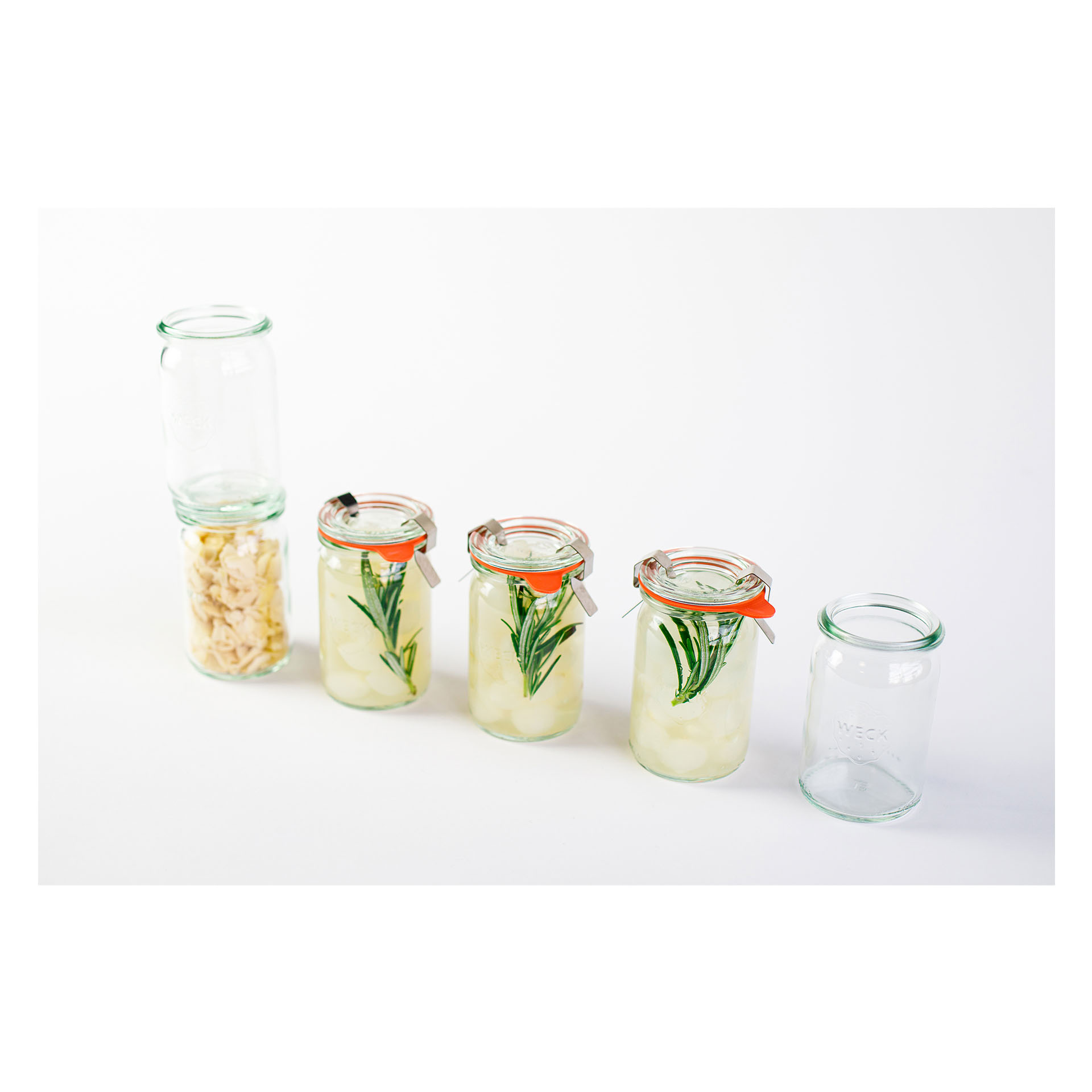 Zavařovací sklenice WECK Mini Zylinder 145 ml s víčkem, set 12 ks