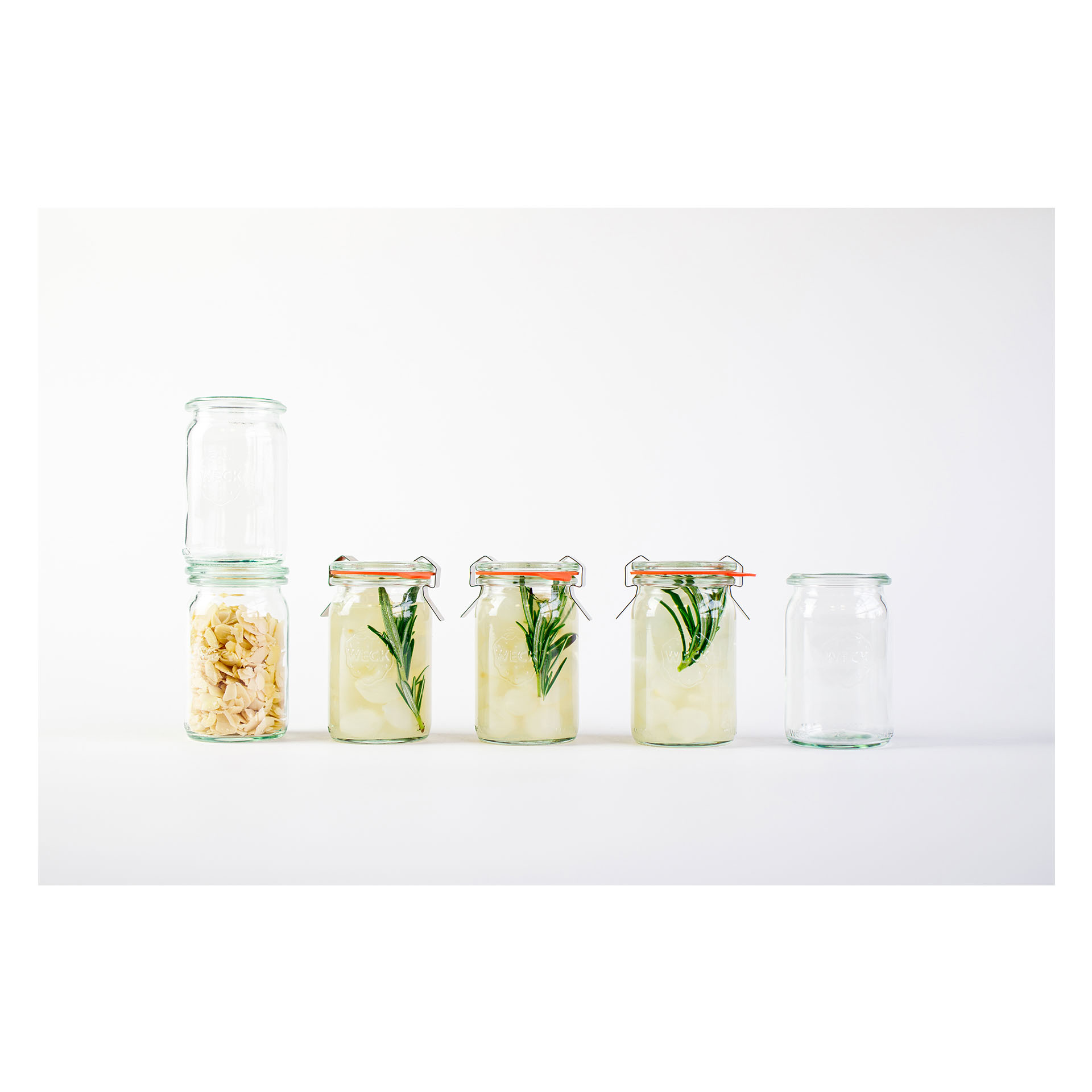 WECK Mini Zylinder sklenice 145 ml – 12 ks, bez víčka (WE-789-40)