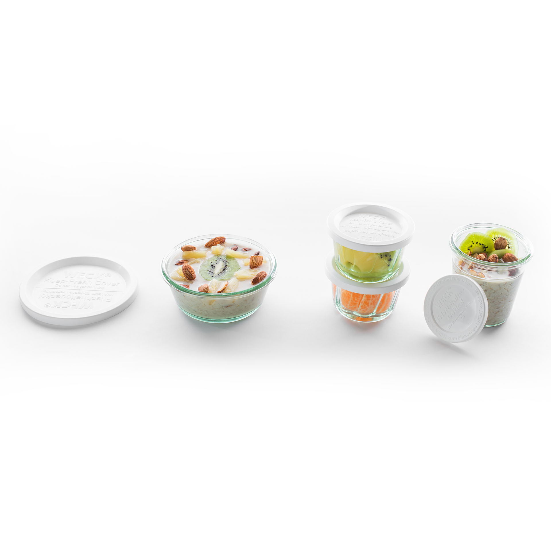 Víčko plastové Keep Fresh ke sklenicím WECK 100 mm, 5 ks