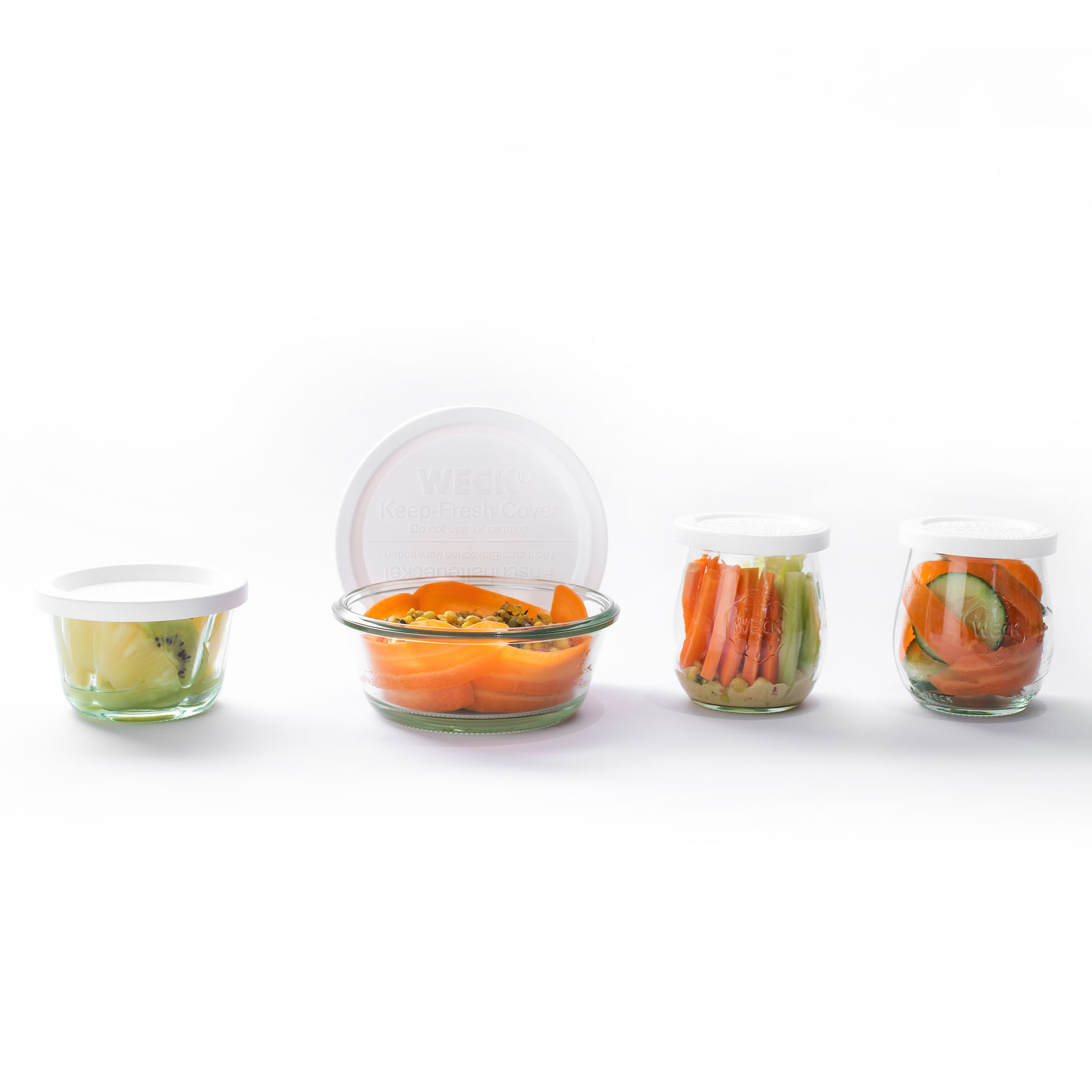 Víčko plastové Keep Fresh ke sklenicím WECK 120 mm, 5 ks