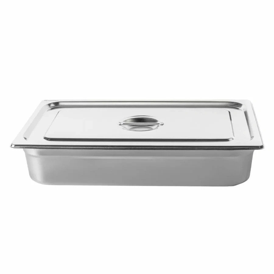 Nerezové víko GN 1/1 – nerez 18/10, 53 × 32,5 cm, tl. 0,55 mm (EN 631)