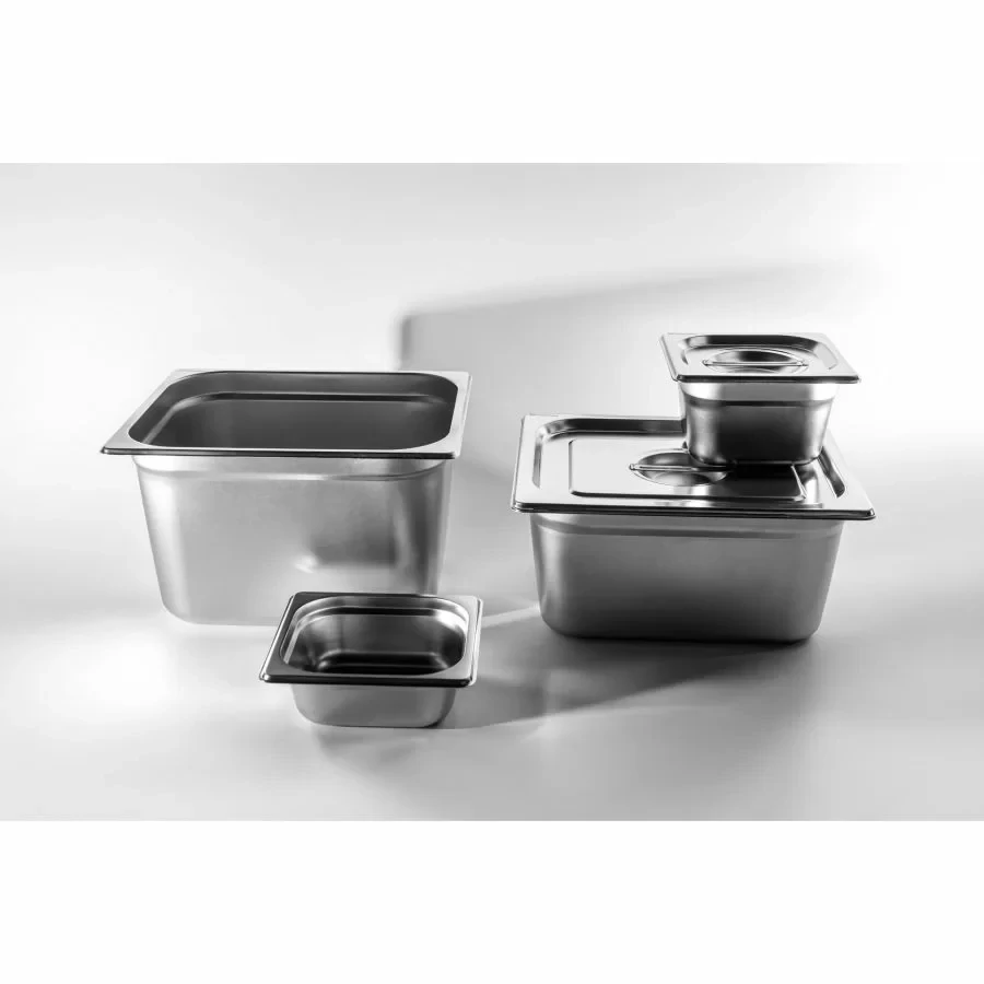 Nerezová gastronádoba GN 1/6 Caterware – nerez 18/10, stohovatelná (hloubka dle varianty)