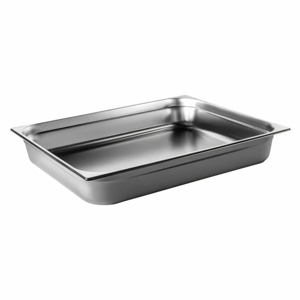 Nerezová gastronádoba GN 2/1 Caterware – nerez 18/10, stohovatelná, 40 mm