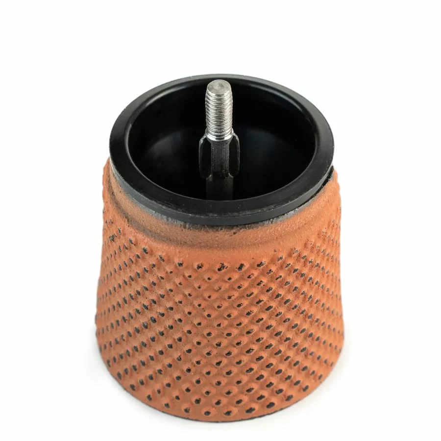 Peugeot Bali Fonte ruční mlýnek na pepř z litiny 8 cm – oranžový (Peach), sečuánský pepř (SKU 35426)