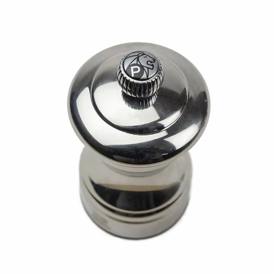 Peugeot Bistro Chef Shiny ruční mlýnek na pepř 10 cm – leštěná nerez, stříbrný (PG-44237)