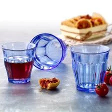 Modrá Picardie sklenička na vodu, džus, mléko, cocktail 360 ml