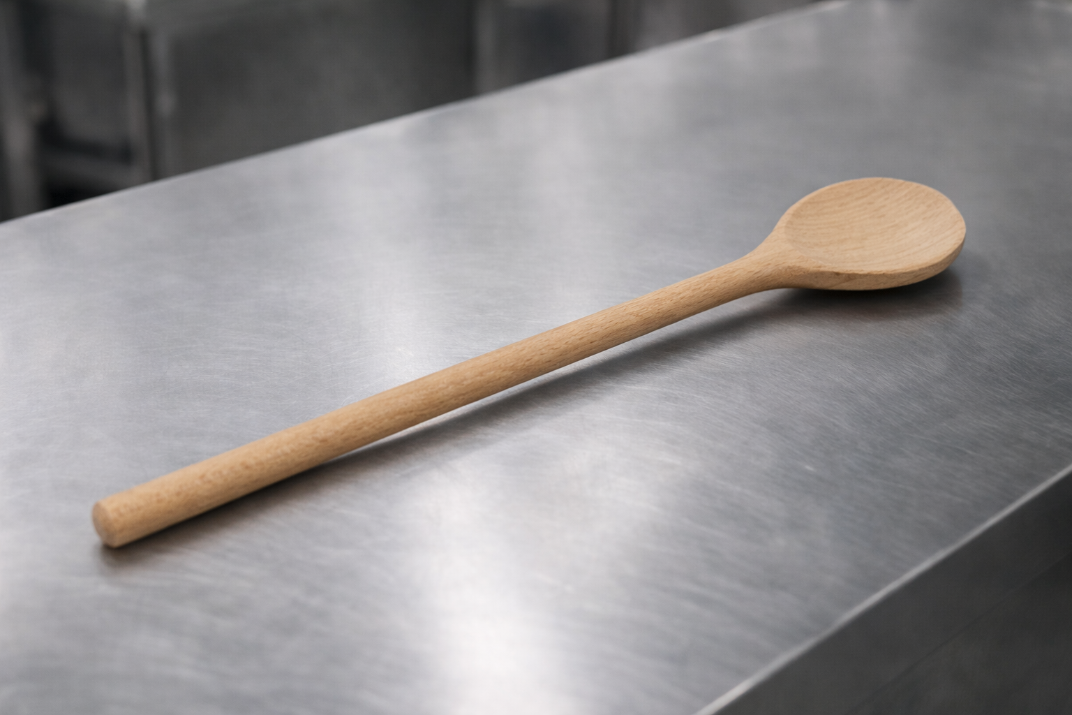 Kulatá dřevěná vařečka 30 cm – bukové dřevo, FSC