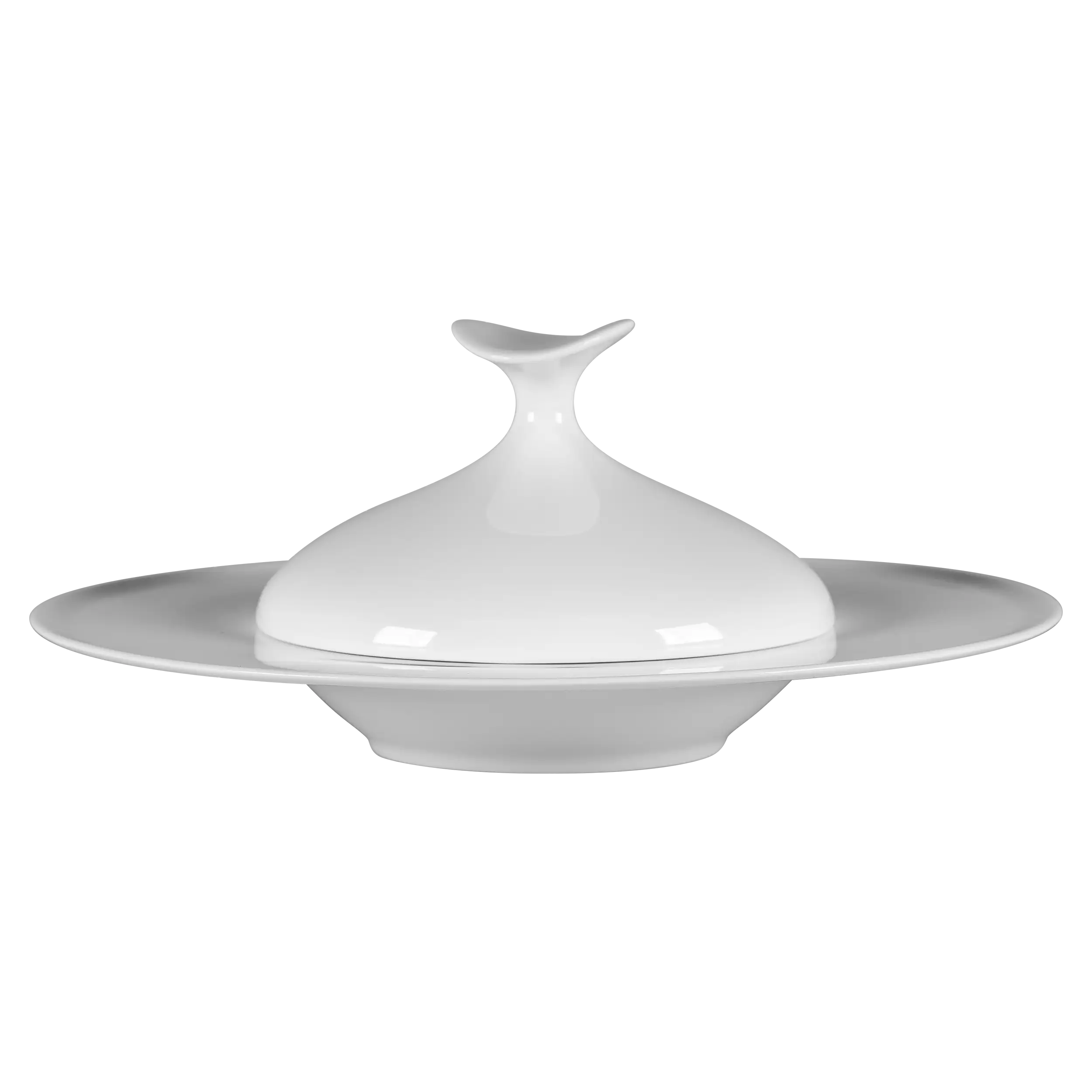 RAK Porcelain Bravura poklop pro gourmet hluboký talíř 14 cm – kostní porcelán