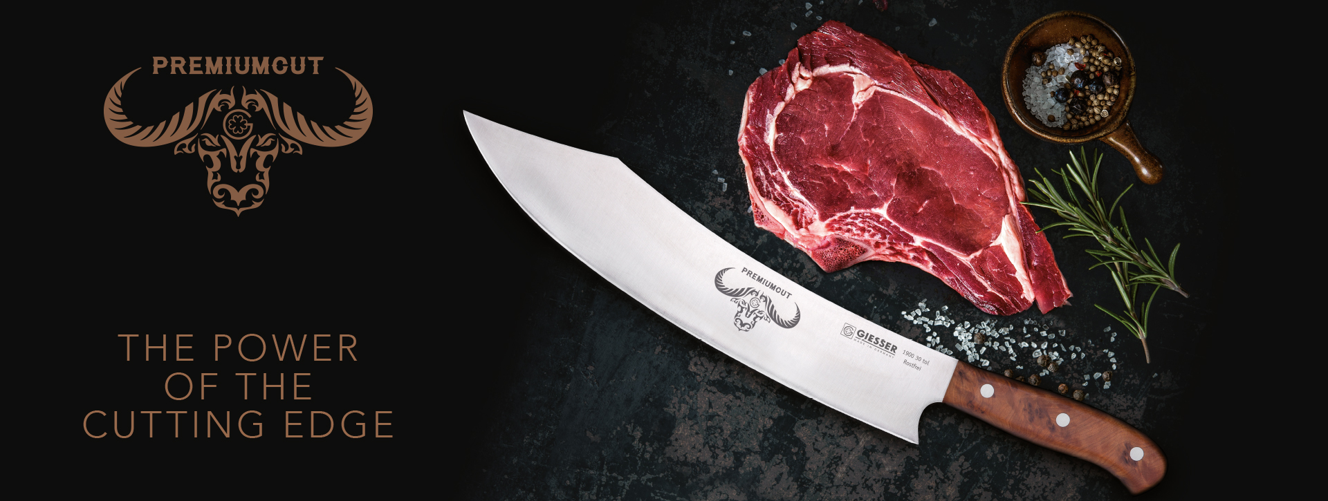 GIESSER PremiumCut Barbecue No. 1 Rocking Chef – kuchařský nůž 30 cm