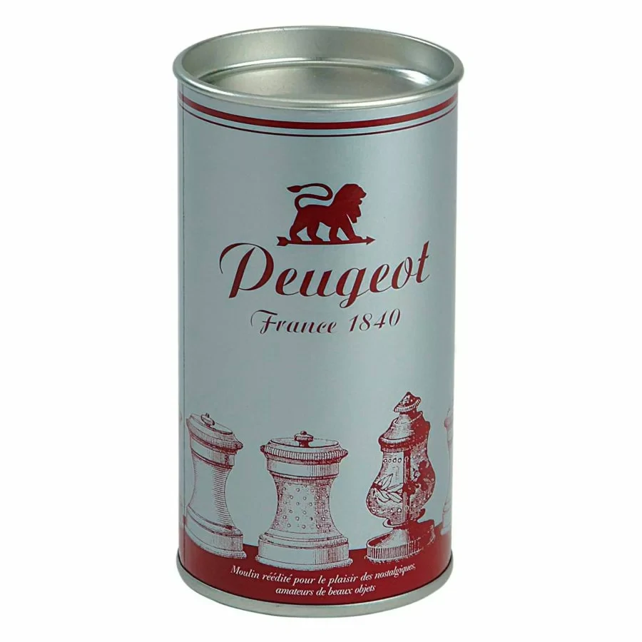Peugeot Mignonnette ruční mlýnek na sůl 10 cm – stříbřený kov, vintage (SKU 9816-1/sme)