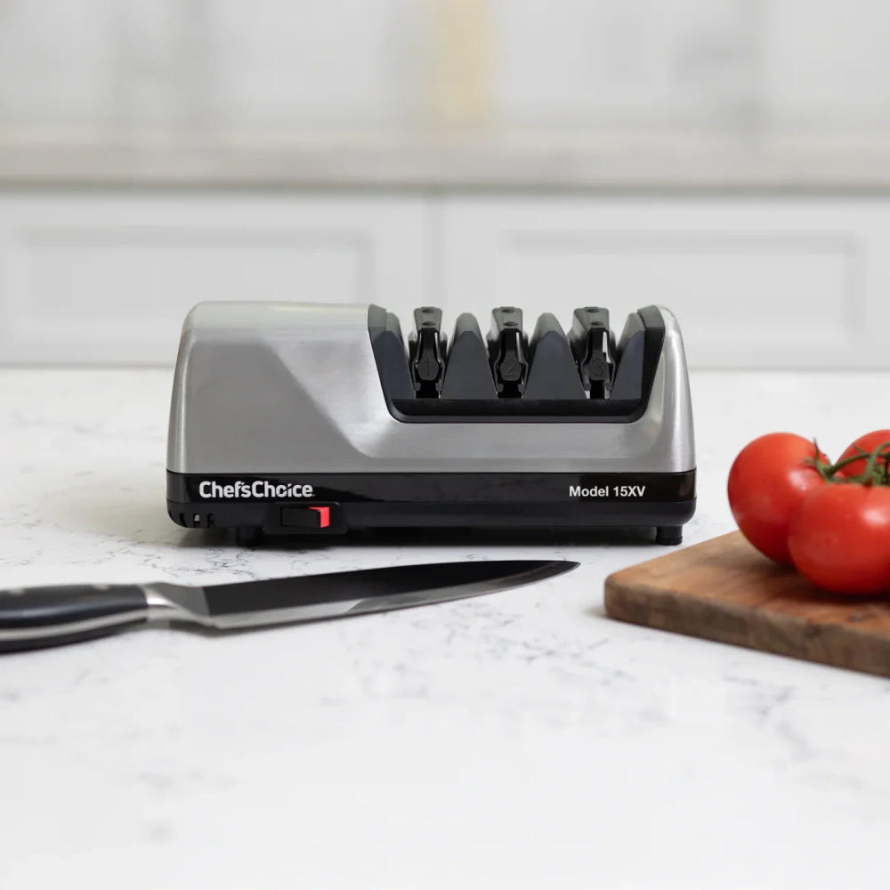 Elektrický brousek na nože Chef’sChoice Trizor XV (Model 15) – EU verze 230 V, 3 stupně, 15°