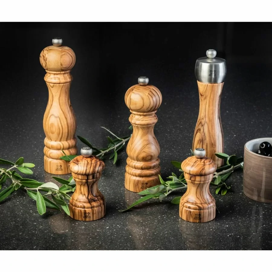 Peugeot Bistro Olivier ruční mlýnek na pepř 10 cm – olivové dřevo, přírodní (PG-38212).