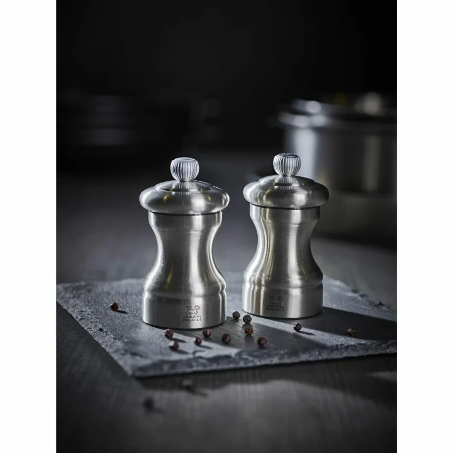 Peugeot Bistro Chef ruční mlýnek na pepř 10 cm – nerezová ocel (SKU 33033).