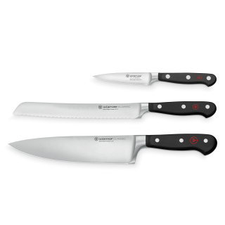 Wüsthof Classic – sada: nůž šéfkuchařský 20 cm, nůž na chleba 20 cm a nůž na zeleninu 9 cm | W-1120160304