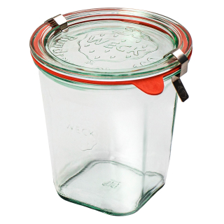 Zavařovací sklenice WECK Quadro 545 ml, set 6 ks