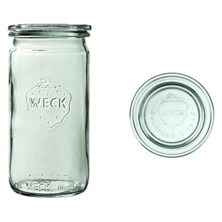 Sklenice WECK Cylindric 340 ml s víčkem 6 ks