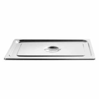 Nerezové víko GN 1/1 – nerez 18/10, 53 × 32,5 cm, tl. 0,55 mm (EN 631)