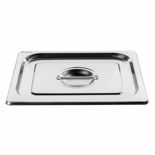 Nerezové víko GN 1/2 – nerez 18/10, 32,5 × 26,5 cm, tl. 0,55 mm (EN 631)