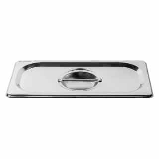 Nerezové víko GN 1/3 – 18/10, 32,5 × 17,6 cm, tl. 0,55 mm (EN 631)