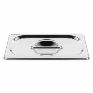 Nerezové víko GN 1/4 – 18/10, 26,5 × 16,2 cm, tl. 0,55 mm (EN 631)