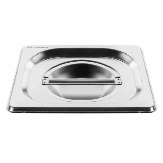 Nerezové víko GN 1/6 – 18/10, 17,6 × 16,2 cm, tl. 0,55 mm (EN 631)