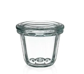 WECK BAKERY 80 ml – sklenička / dóza na dezerty a malé porce, 12 ks (Ø 60 mm)