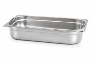 Nerezová gastronádoba GN 1/1 Standard s úchyty – plná, nerez 18/10 (hloubka dle varianty)