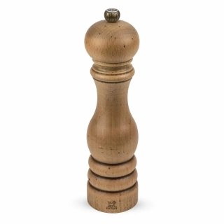 Peugeot Paris Antique ruční mlýnek na sůl 22 cm – bukové dřevo s patinou „aged wood“ (SKU 3098800)