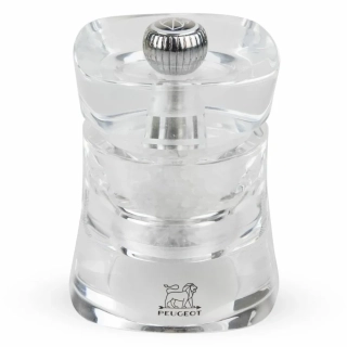 Peugeot Baltic ruční mlýnek na sůl 8 cm – akryl, transparentní (SKU 25779)