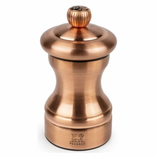 Peugeot Bistro Chef ruční mlýnek na pepř 10 cm – měděný (copper plated), nerez (SKU 48020).