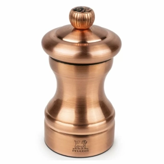 Peugeot Bistro Chef ruční mlýnek na sůl 10 cm – měděný (copper-plated) nerez (SKU 4803700).