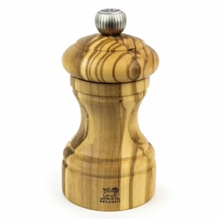 Peugeot Bistro Olivier ruční mlýnek na sůl 10 cm – olivové dřevo, přírodní (PG-38229).