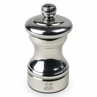 Peugeot Bistro Chef Shiny ruční mlýnek na pepř 10 cm – leštěná nerez, stříbrný (PG-44237)