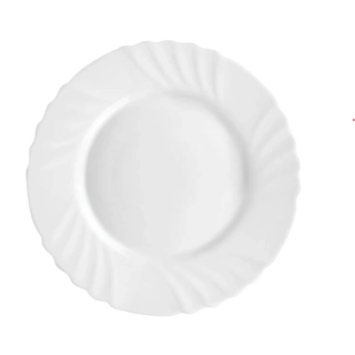 Bormioli Rocco talíř mělký 25,5 cm (Ebro) – opálové sklo, bílý | BR-810-36