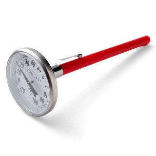 Vpichový teploměr s pouzdrem 14 cm – −10 až +100 °C (T-7840)