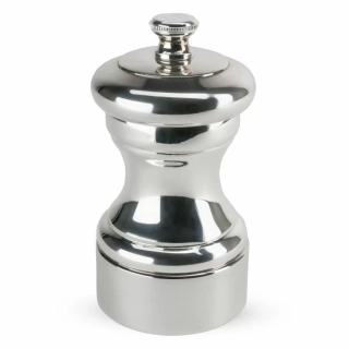 Peugeot Mignonnette ruční mlýnek na sůl 10 cm – stříbřený kov, vintage (SKU 9816-1/sme)